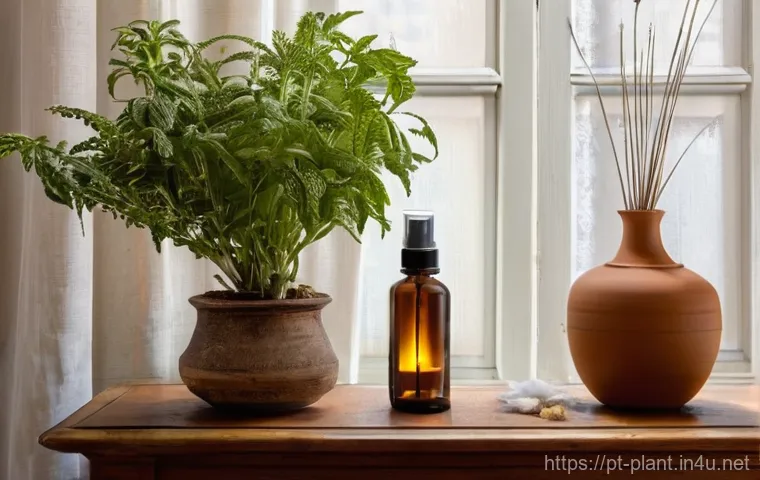 친환경 방충제 만들기 - **Prompt:** A serene and inviting living room in a traditional Portuguese home, bathed in soft, warm...