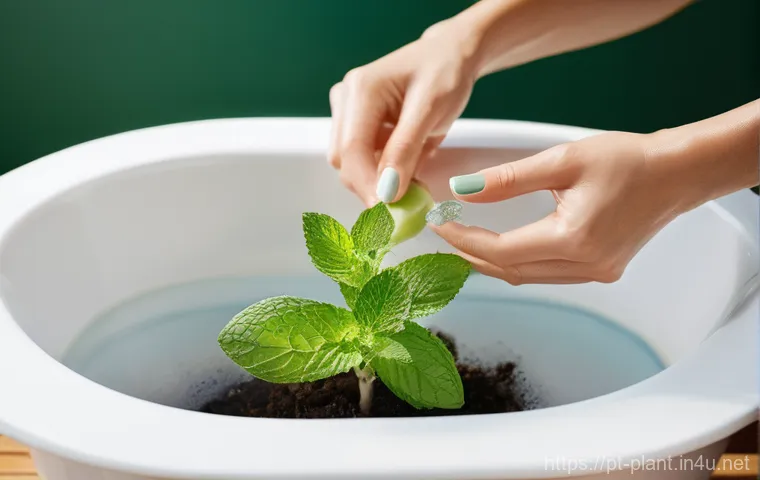 애플민트 재배 및 활용법 - **Refreshing Apple Mint Culinary Creations:**
    A brightly lit, overhead shot displaying a selecti...