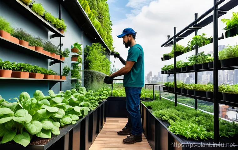 생장조절제 활용법 - **Prompt:** An abundant and high-quality harvest scene in a picturesque small farm or family garden ...